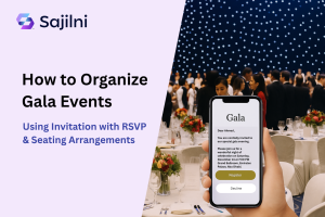 Organize Gala Events, Invitation with RSVP, Seating Arrangements