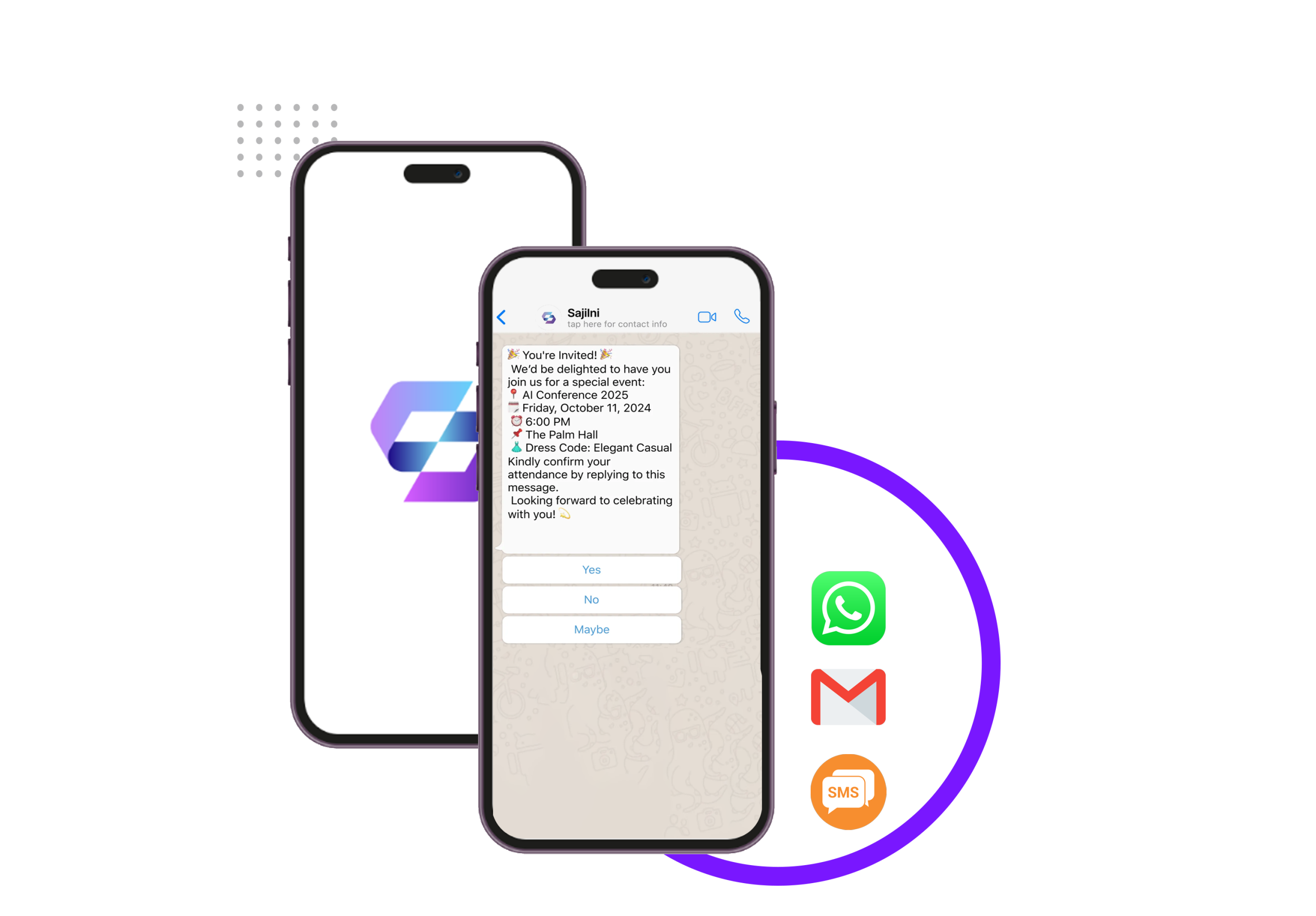 event ticketing system communication app