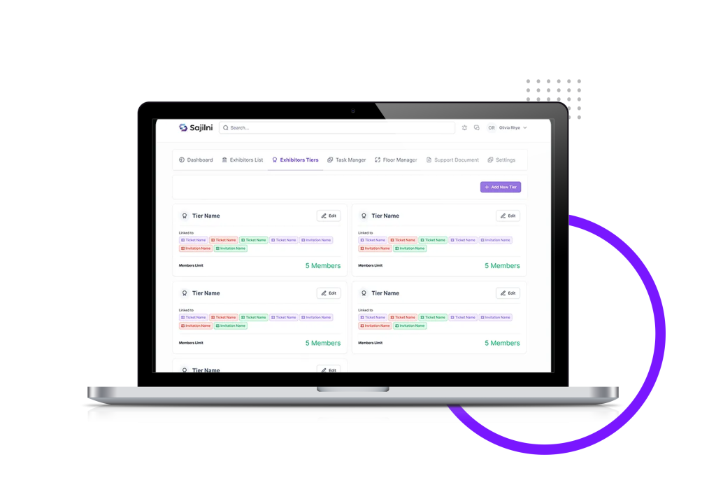 Onboard Exhibitors & Sponsors with Custom Tiers in Exhibitor Management Software
