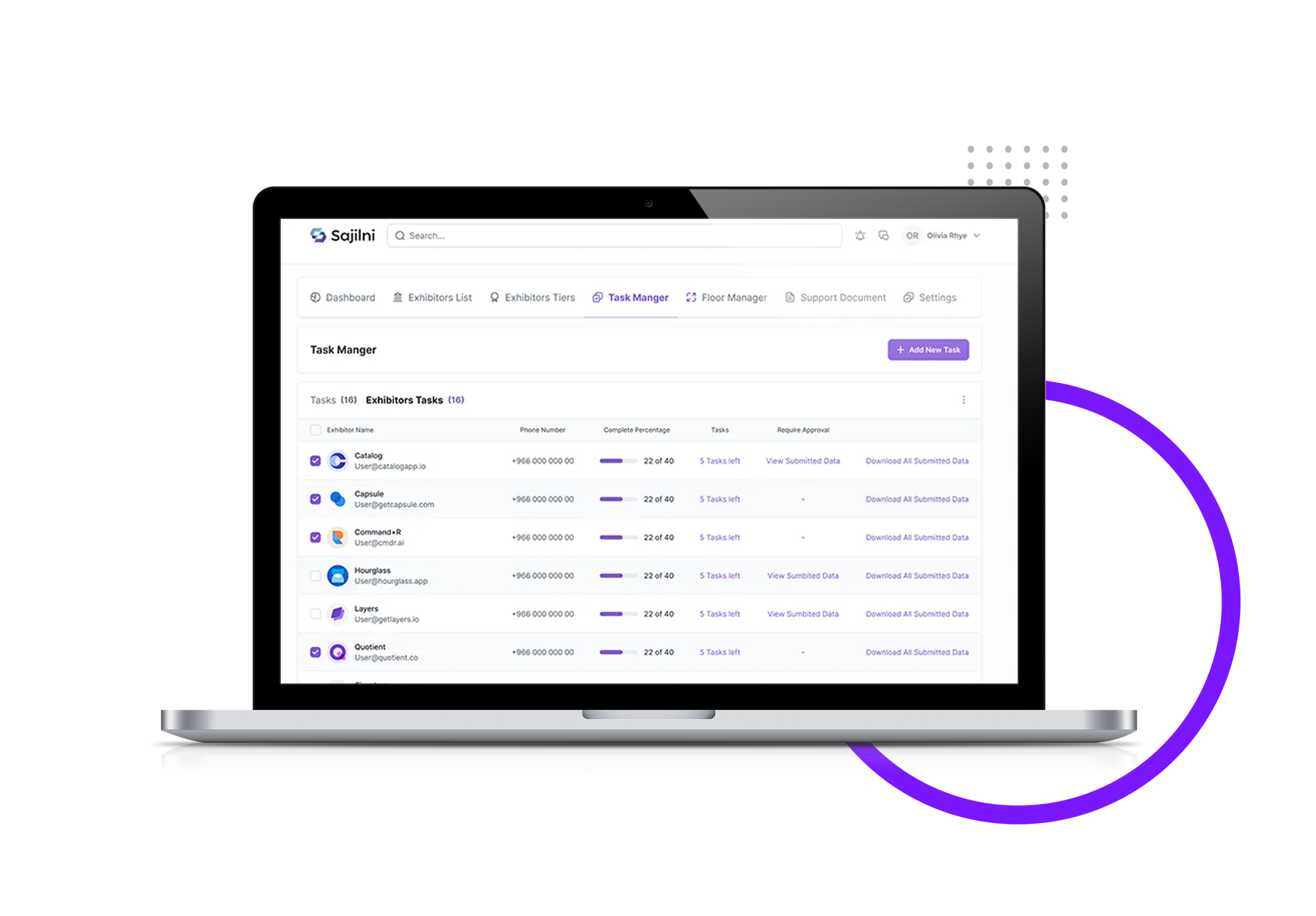 Service Portal in Exhibitor Management Software