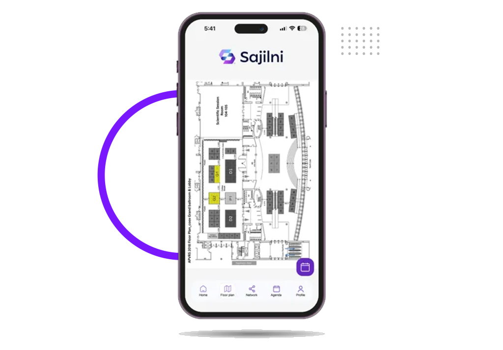 floor plan integration in event mobiule app