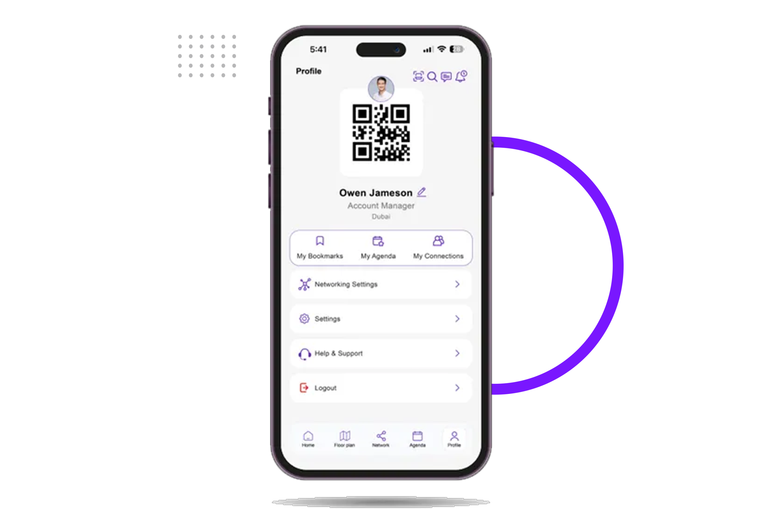 Profile creation in event mobile app